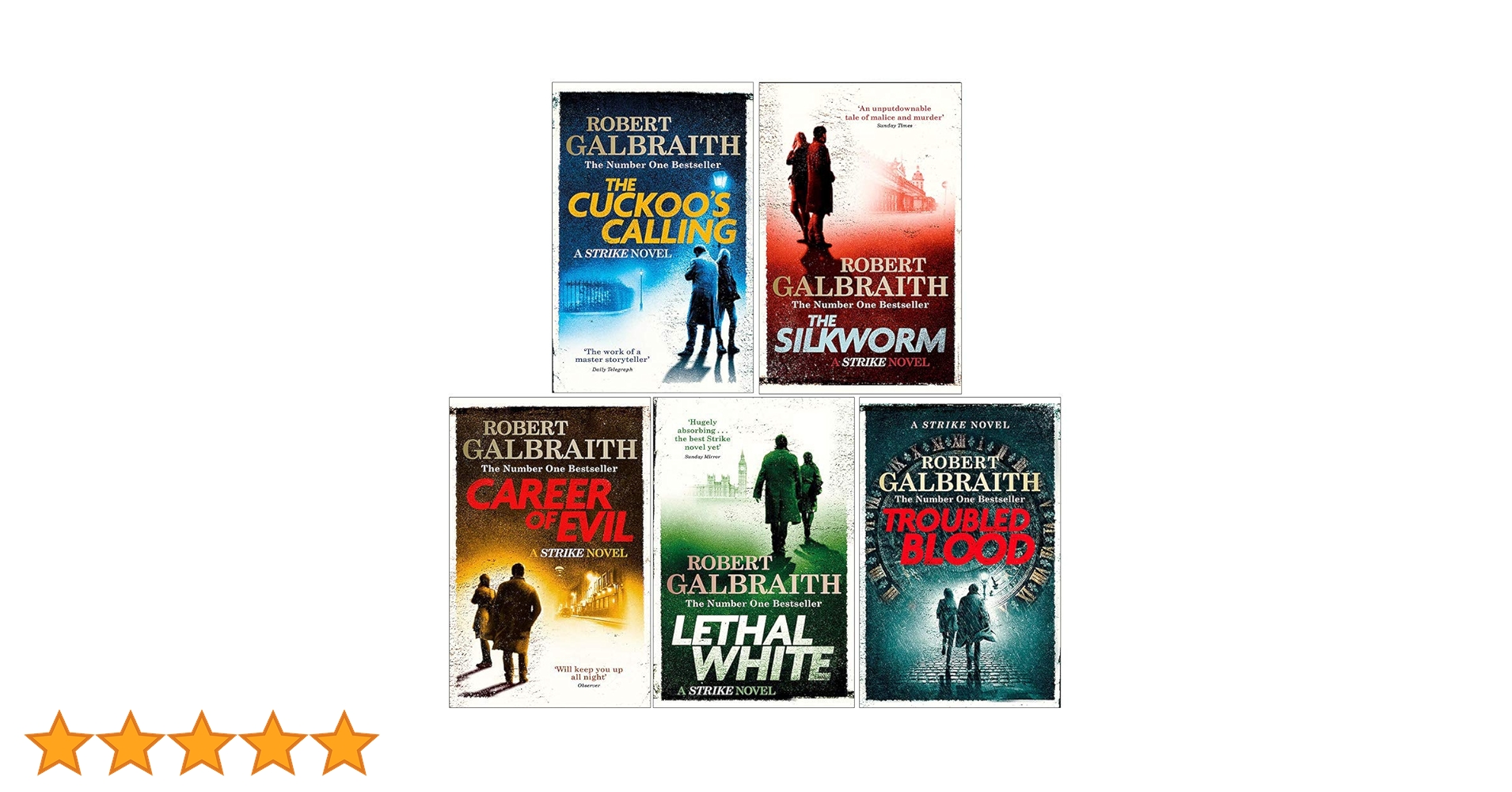 Cormoran Strike Series Robert Galbraith 5 Books Collection